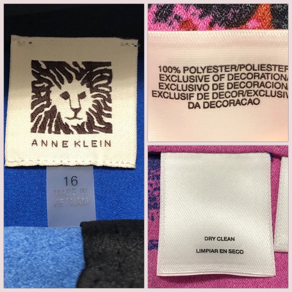 ANNE KLEIN | Multicolour Long Sleeve Blouse | Size 16 - Picture 14 of 16